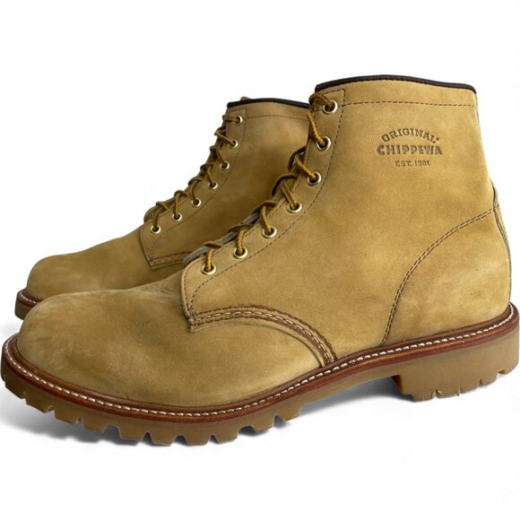 Chippewa Men's 13 Wheat Nubuck Leather Waterproof Work Boots - Picture 7 of 14
